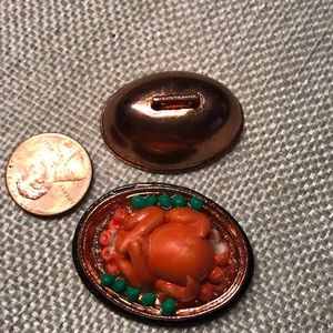 Turkey dinner plate (dollhouse)